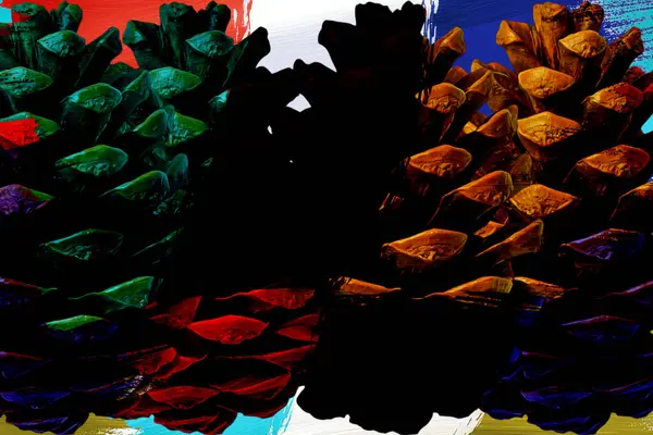 Renkli karelerle soyut arkaplan