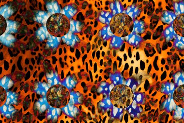 Renkli karelerle soyut arkaplan