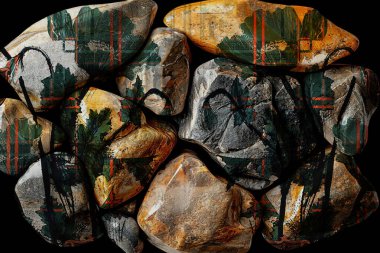 Dumanlı soyut renkli arkaplan