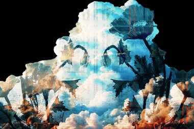 soyut fraktal arkaplan, tekstil baskı deseni, yeni sezon moda desenleri, modern moda tasarımları