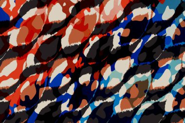 Tekstil baskısı. Soyut özgeçmiş. Giysi rengi deseni. Geometri deseni modern deseni tekrarla. Tekstil deseni. Leopar deseni ve tekstil deseni.