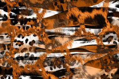 Geometri tekerrür deseni, doku arka planı, renkli desen çalışması ve tekstil deseni. Moda baskısı. Moda ve şık bir arka plan. Renkli dalgalı parlak yüzey dokusu.