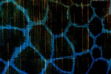 Geometri tekerrür deseni, doku arka planı, renkli desen çalışması ve tekstil deseni. Moda baskısı. Moda ve şık bir arka plan. Renkli dalgalı parlak yüzey dokusu.