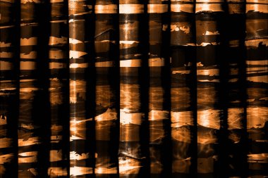 Doku arka planına sahip geometri tekrarları, kusursuz renkli desenler ve tekstil desenleri. Moda baskısı. Moda ve şık bir arka plan. Renkli dalgalı parlak yüzey dokusu.