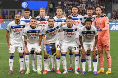 İtalya, Milan, 30 Ağustos 2024: Atalanta BC 'nin orta sahasında futbol maçı FC Inter - Atalanta BC, Serie A Tim 2024-2025 gün 3, San Siro Stadyumu