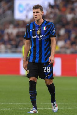 İtalya, Milan, 30 Ağustos 2024: Benjamin Pavard (FC Inter) FC Inter - Atalanta BC, Serie A Tim 2024-2025 gün 3, San Siro Stadyumu