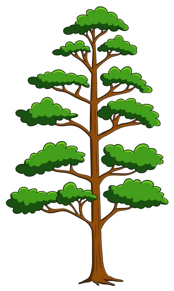 stock vector Beautiful Simple Tree cartoon vector illustration