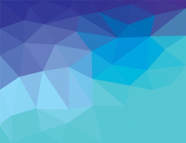 Düşük polimetrik mavi arkaplan