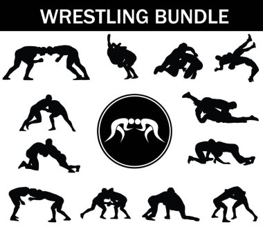 Güreşen Siluet Paketi: 124; Logolu Güreşçi Koleksiyonu