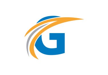 G harfinin baş harfi Alfabe Logosu Tasarımı Vektör biçiminde. İş ve Şirket Kimliği Logosu
