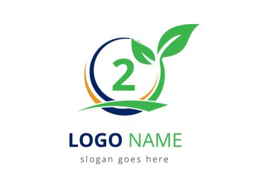 Mektup 2 Tarım Logosu. Tarım Çiftliği Logosu Pastane, Ekmek, Kek, Ev Endüstrisi İş Kimliği Alfabesine dayanıyor. Tarım ve tarım logosu tasarımı