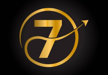 7 Harfli Finans Logosu. Yaratıcı soyut Pazarlama ve Finansal İş Logosu Tasarımı.