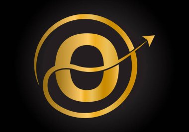 O Harfi Kavramlı Finans Logosu. Yaratıcı soyut Pazarlama ve Finansal İş Logosu Tasarımı.