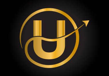 Harf Kavramlı Finans Logosu. Yaratıcı soyut Pazarlama ve Finansal İş Logosu Tasarımı.