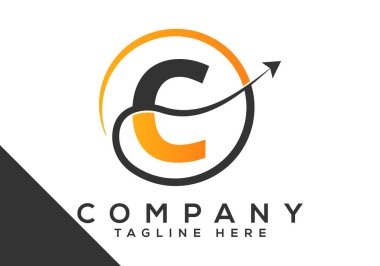 C Harfi Finans Logosu Tasarım Vektör Şablonu. Pazarlama ve Finansal İş Logosu.