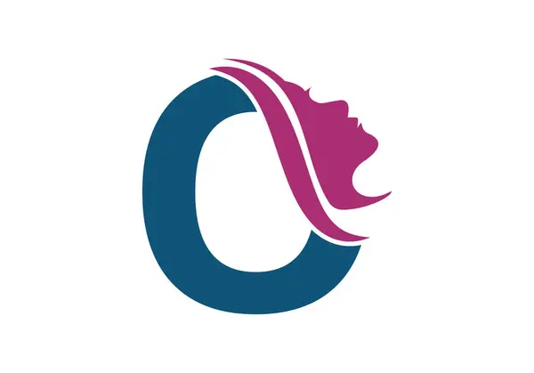 O harfinde kadın yüzü logosu var. Güzellik ve kaplıca konsepti