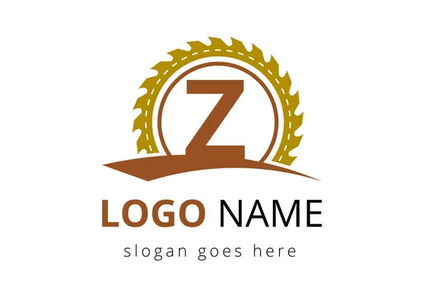 Z Harfi Carpenter Logo Tasarım Vektör Şablonu.