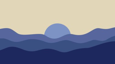 soyut arkaplan manzarası mavi okyanuslar 