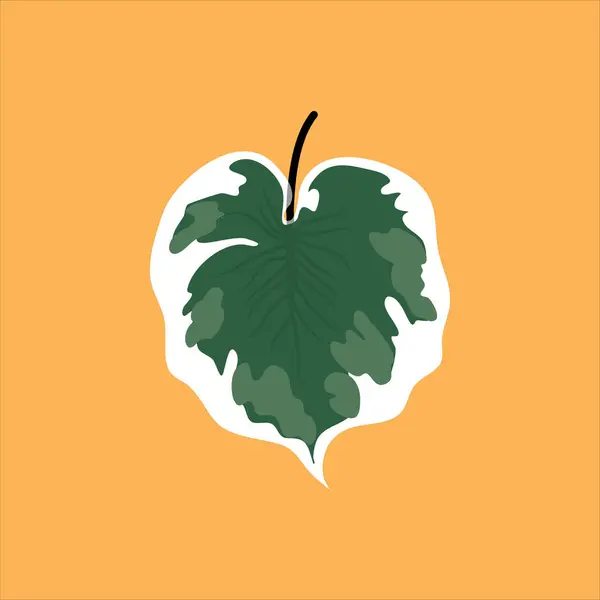 İllüstrasyon tropikal yapraklar bitki