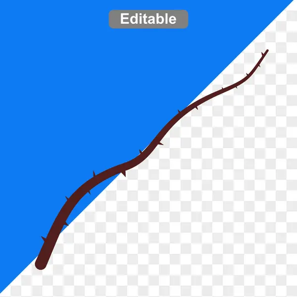 Dikenli kırmızı bir gül sapının resmi