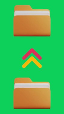 Canlandırma 3d aktarım dosyasını aç, yükle, indir