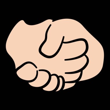 düz sanat çizimi küçük bebek elleri jesti