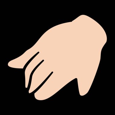 düz sanat çizimi küçük bebek elleri jesti