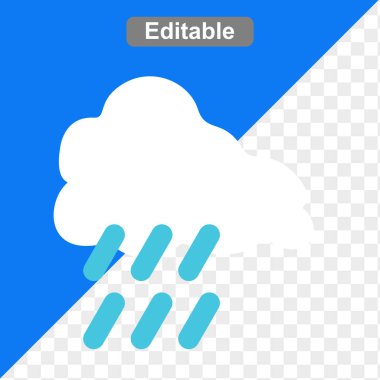 Weather illustration icon flat art design clipart