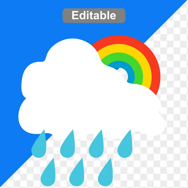 Hava durumu resimleme simgesi düz sanat tasarımı