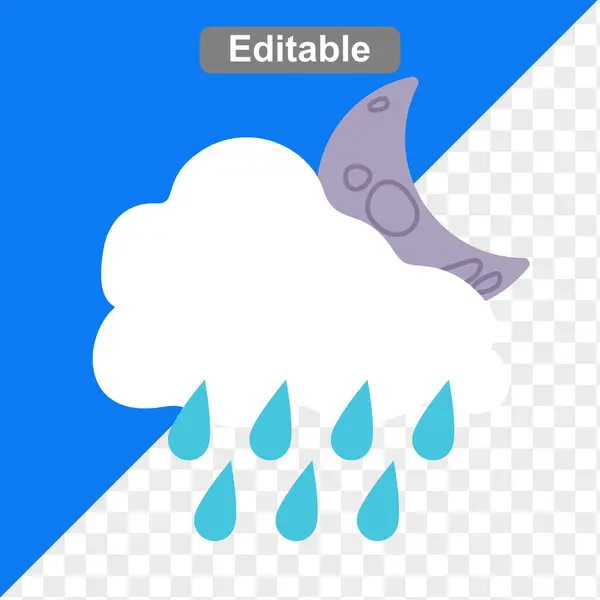 Hava durumu resimleme simgesi düz sanat tasarımı