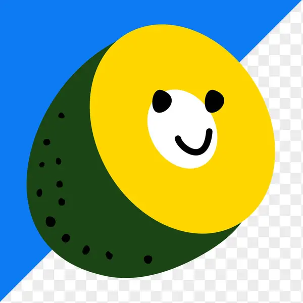 şirin illüstrasyon meyve düz sanat tarzı