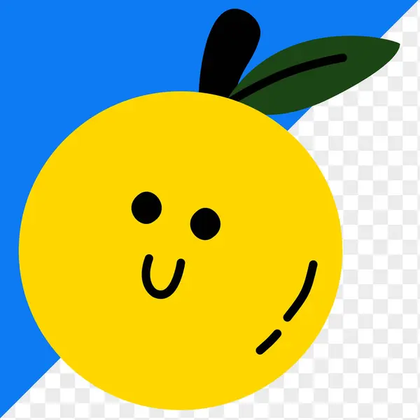 şirin illüstrasyon meyve düz sanat tarzı