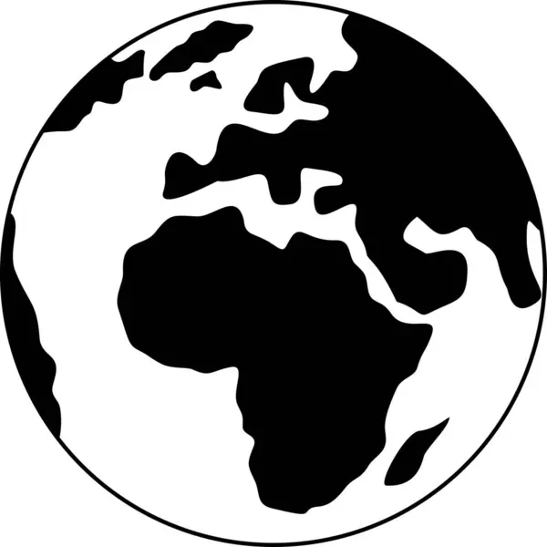 Düz sanat tarzıyla Dünya 'nın tasviri