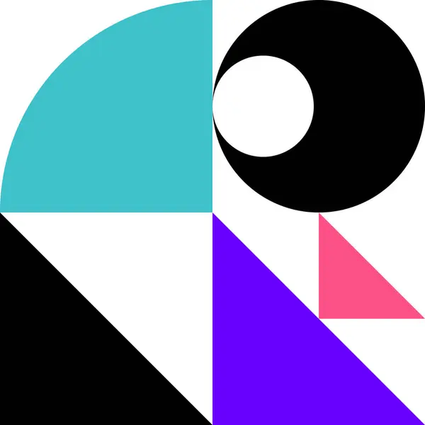 çeşitli geometrik şekiller süslemesi