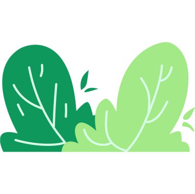 Çalı düz sanat tarzının karikatür çizimi