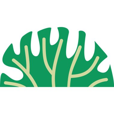 Çalı düz sanat tarzının karikatür çizimi