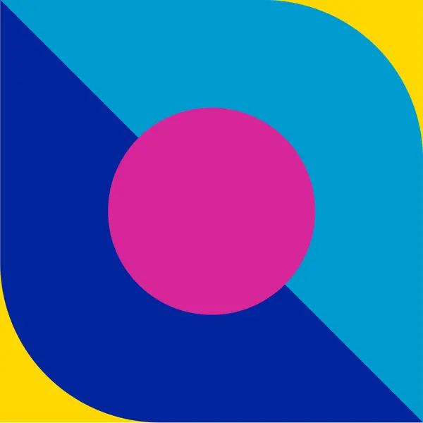 Renkli geometrik şekil ile soyut