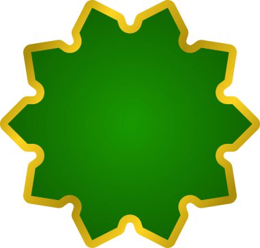 Ramazan İslami yeşil ve altın çerçeveler