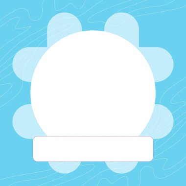 soyut bir tasarıma sahip bir vektör çizimi, bir tebrik kartı için bir iletişim çerçevesi önerir