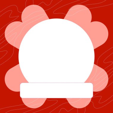 soyut bir tasarıma sahip bir vektör çizimi, bir tebrik kartı için bir iletişim çerçevesi önerir