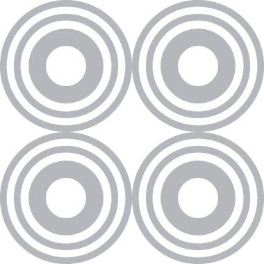 soyut gri çember deseni dikişsiz geometrik