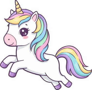 Kocaman yuvarlak gözlü, kawaii tarzı çizgi film tavşanı.