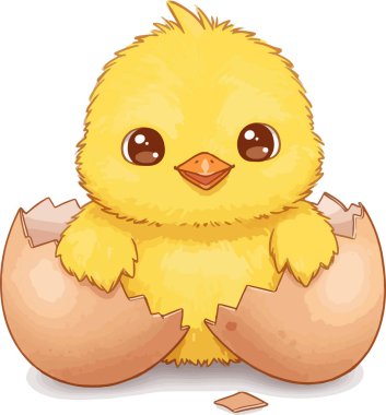 Kawaii Yumurta Kabuklu Yavru Civciv