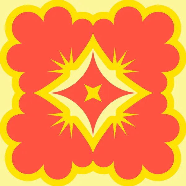 Dikişsiz desen soyut çiçek