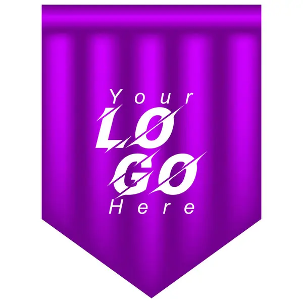 Modern Mor Gradyan Logo Tasarımı Şablonu