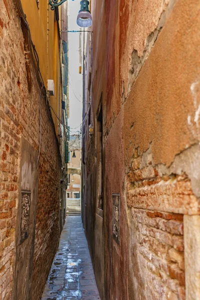 An old atmospheric city with narrow and cramped quiet streets and stairs
