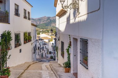 An old atmospheric city with narrow and cramped quiet streets and stairs