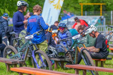 Bielsko-Biala, Polska, 05.16.2025, Puchar Swiata UCI Dağ Bisiklet Dünya Serisi