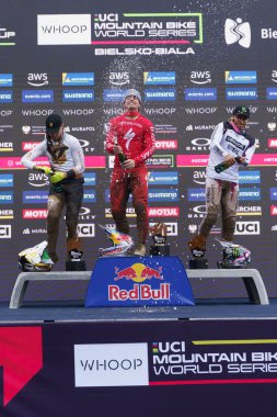 Bielsko-Biala, Szczyrk, 18.05.2025, Puchar Swiata UCI Mountain Bike Dünya Serisi n / z. Loic Bruni, Oisin O 'CôGHAN, Amaury PIERRO