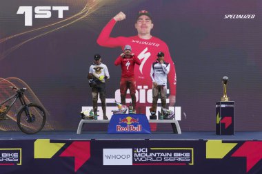 Bielsko-Biala, Szczyrk, 18.05.2025, Puchar Swiata UCI Mountain Bike Dünya Serisi n / z. Loic Bruni, Oisin O 'CôGHAN, Amaury PIERRO
